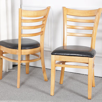 ノルディックスタイルのホテル・レストラン用 腕のない茶色/ナッツ/天然木製食堂椅子 W39*D42*H75CM