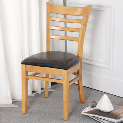 ノルディックスタイルのホテル・レストラン用 腕のない茶色/ナッツ/天然木製食堂椅子 W39*D42*H75CM