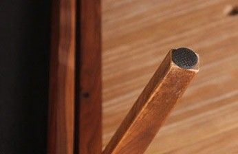 オフィスビル 食堂椅子 織布コードとヴィンテージ 木造デザインのラック仕上げ