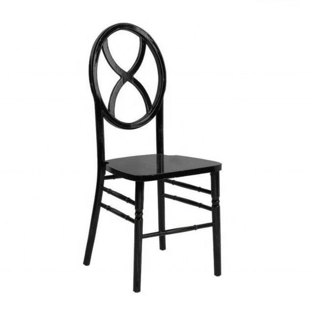 NO 折りたたみ固木材 ホテル家具のための積み重ね可能な宴席椅子 丸い背面 Chiavari デザイン