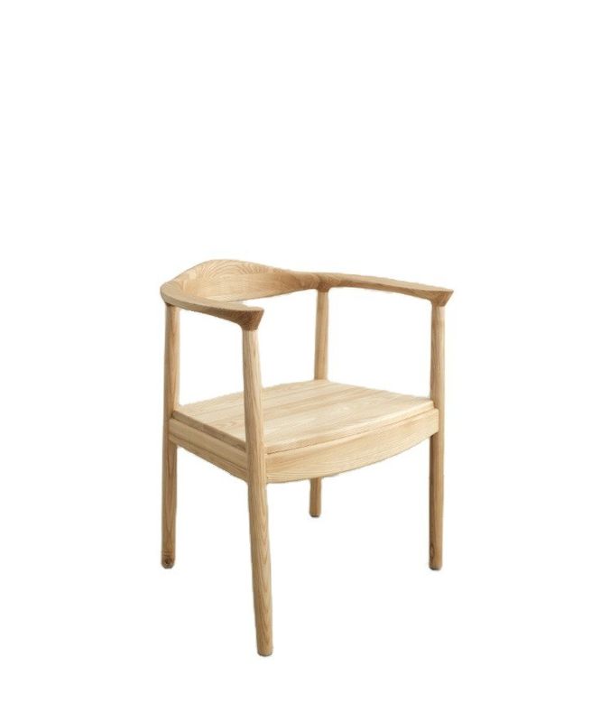 オーク木製椅子 リビング家具 W55*D43*H76CM モダン マシッドウッド 食卓椅子