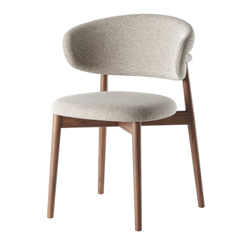 Upholstered Nordic Modern Solid Wood Dining Chair with Nitrolacquer Finish and Wooden レストランチェア オーバープレス オーバープレス オーバープレス