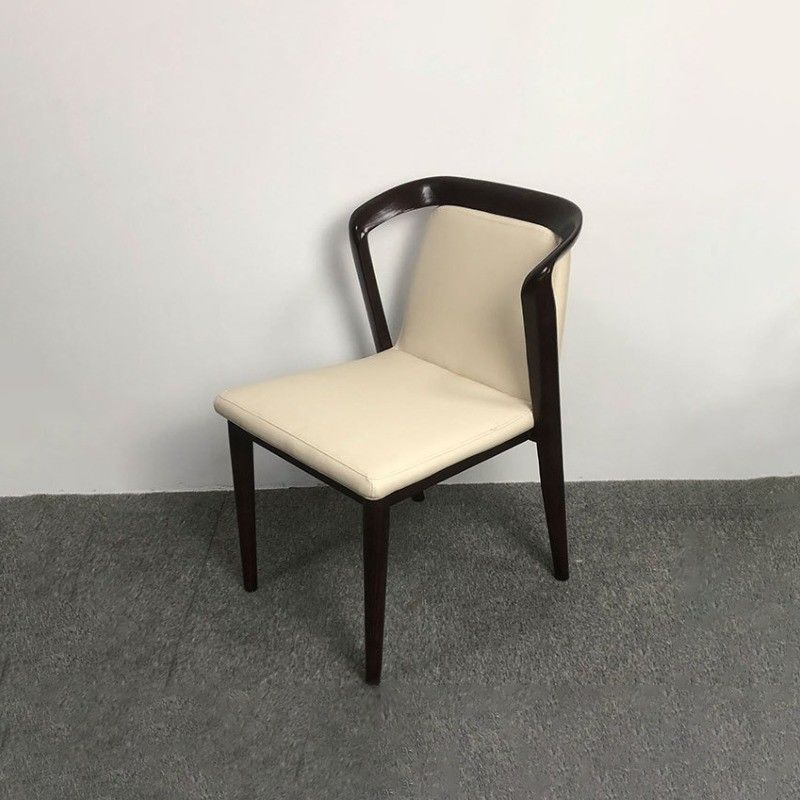 レストラン 食堂椅子 固形灰木製枠 木製 舗装した fauteuil モダンな贅沢品