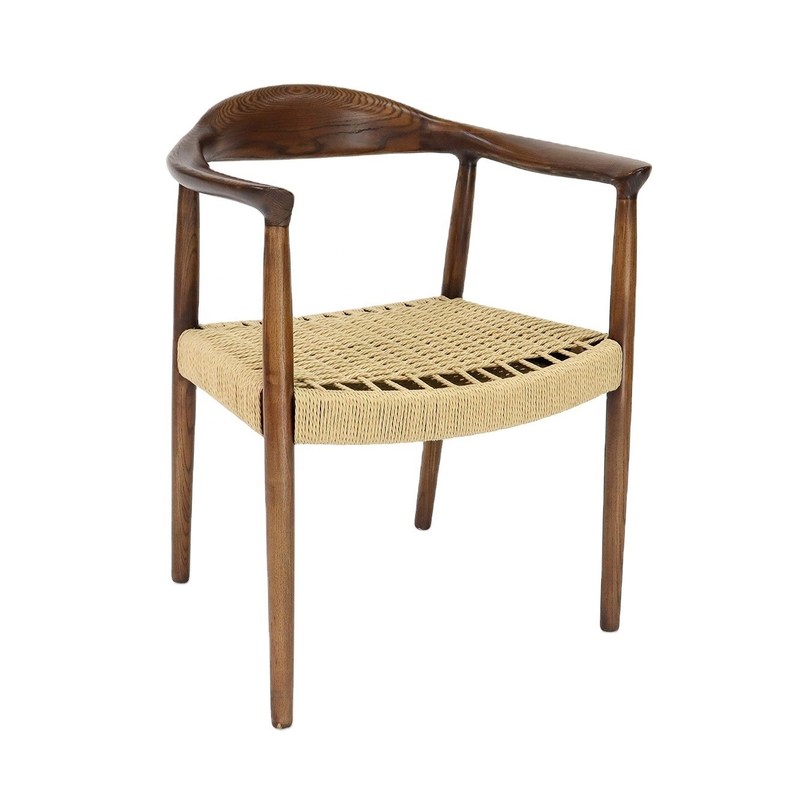 オーダーメイド ケネディ 扶手椅子 現代の ノルディック スタイル 固木 社長 レストランやカフェ用 食卓椅子